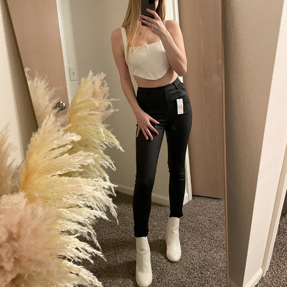 NWT Shein Faux Black Leather Pants